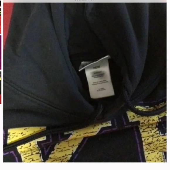 Ladies NBA cropped Los Angeles Lakers hoodir - Picture 2 of 3